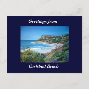 Postal Carlsbad Beach - Postcard
