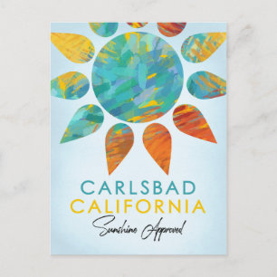 Postal Carlsbad California Sunshine Travel