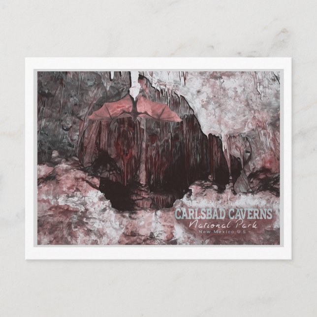 POSTAL CARLSBAD CAVERNS - NUEVO COLOR DE AGUA MÉXICO (Anverso)