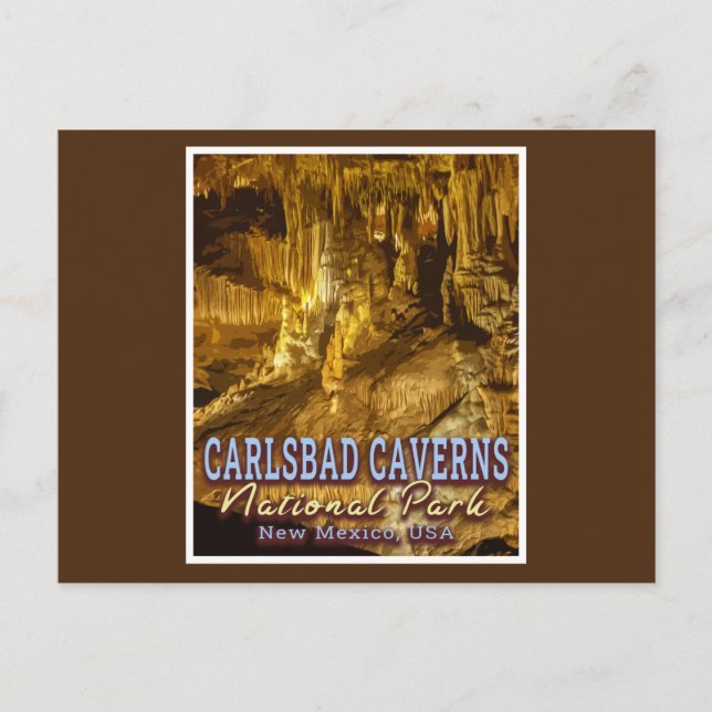 POSTAL CARLSBAD CAVERNS PARQUE NACIONAL - NUEVA MÉXICO (Anverso)