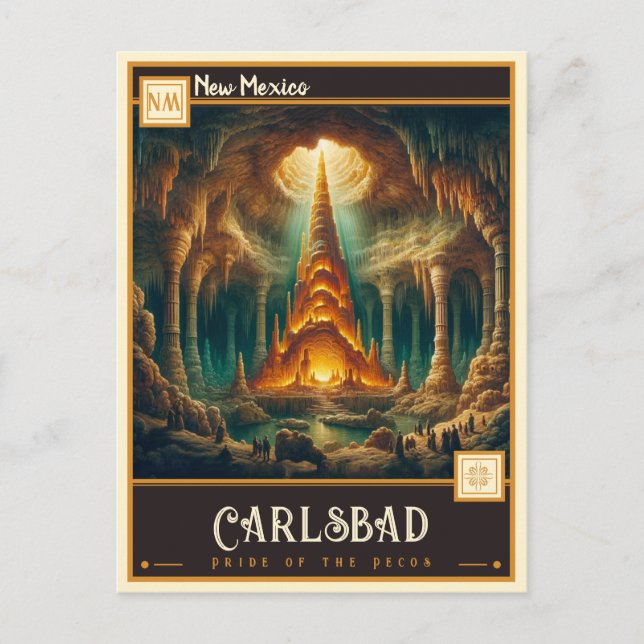 Postal Carlsbad, Nuevo México | Vintage (Anverso)