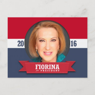 Postal Carly Fiorina para presidente 2016
