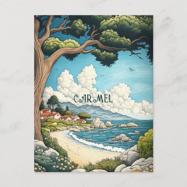 Postal Carmel California Travel (Anverso)