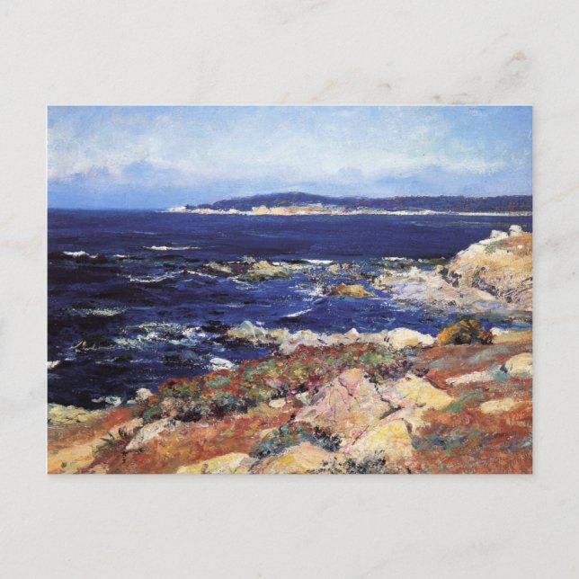 Postal Carmel Seascape de Guy Orlando Rosa (Anverso)