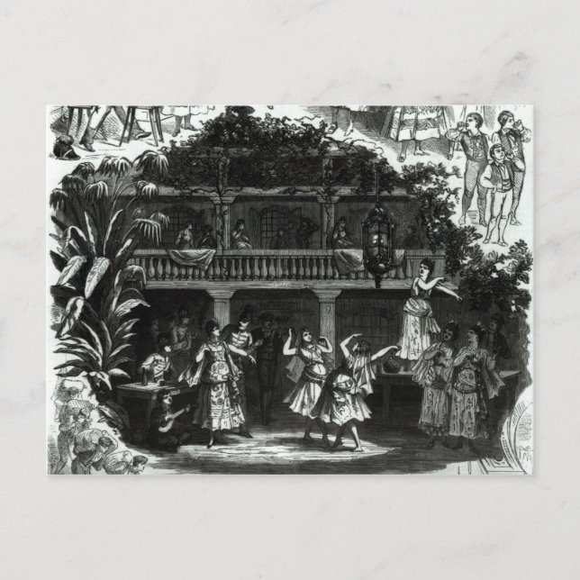 Postal Carmen en la taberna de Lilas Pastia (Anverso)