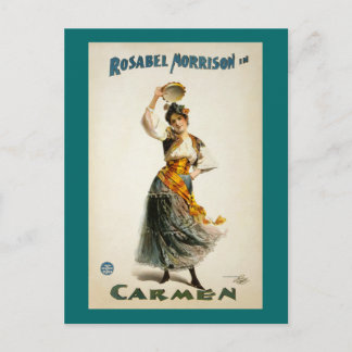 Postal Carmen, La Ópera 1896