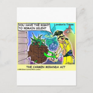 Postal Carmen Mirand Act Funny Gifts & Collectibles