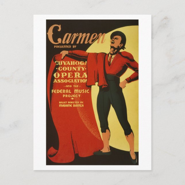 Postal Carmen Opera y Ballet (Anverso)