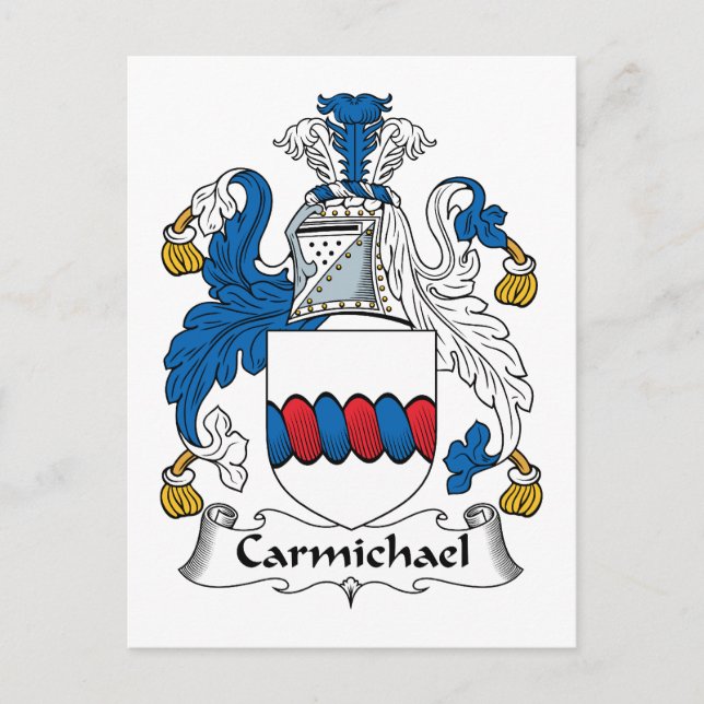 Postal Carmichael Family Crest (Anverso)