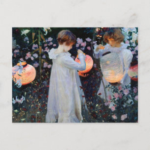 Postal Carnación de John Singer Sargent, Lily, Rosa