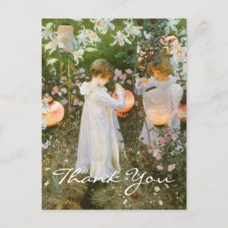 Postal Carnación de Sargent, Lily, Lily, Rosa