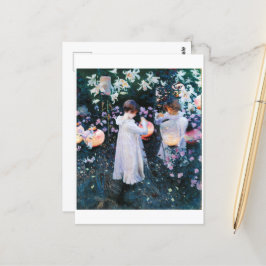 Postal Carnación, Lily, Lily, Rosa, Sargent