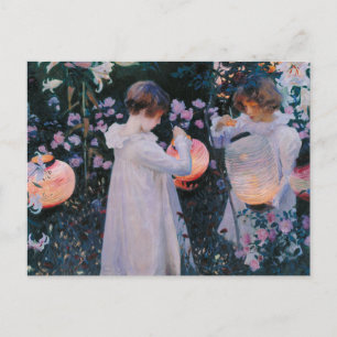 Postal Carnation Lily Lily Rosa John Singer Sargent Art