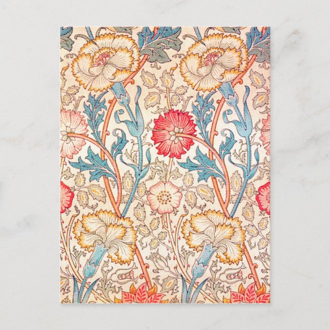 Postal Carnation, William Morris (Anverso)