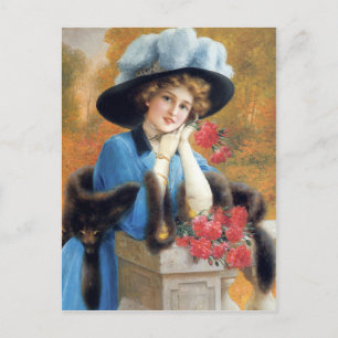 Postal Carnations Are For Love en detalle Émile Vernon