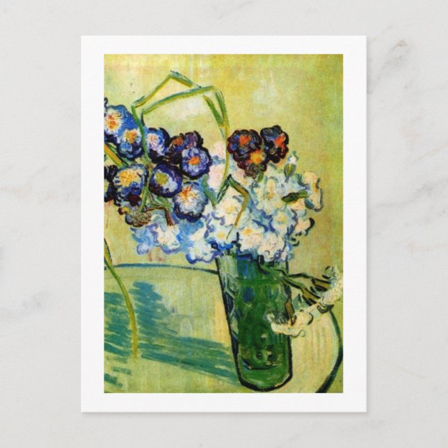 Postal Carnations Van Gogh Bella Artes (Anverso)