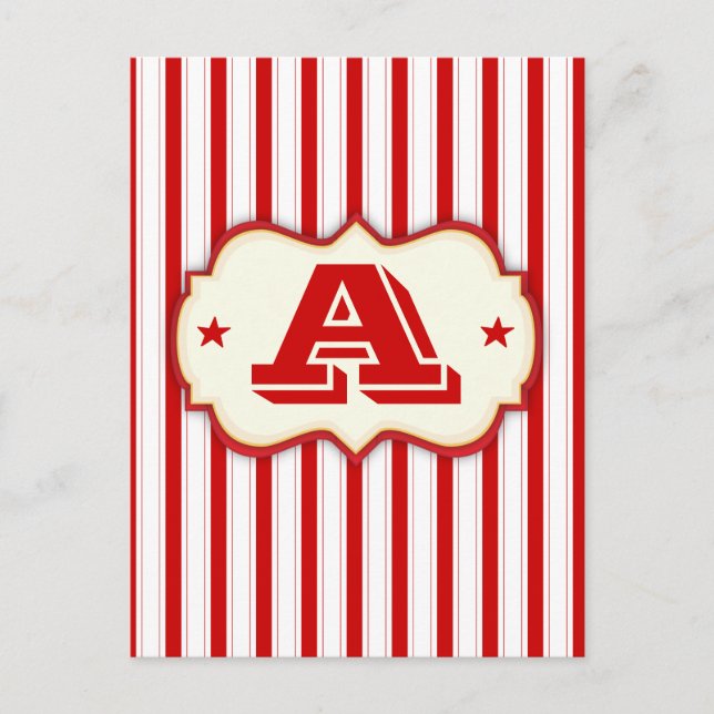 Postal Carnaval de carpas de circo hace su propia pancart (Anverso)