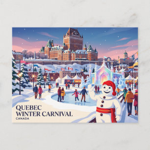 Postal Carnaval de Invierno de Quebec Canadá