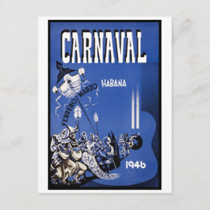 Postal Carnaval de La Habana 1946 Viajes de época