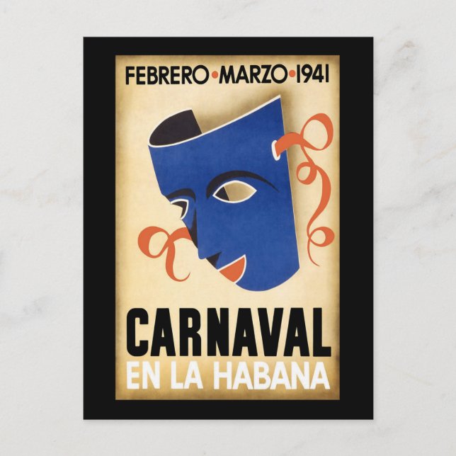 Postal Carnaval de La Habana Carnaval Carnaval 1941 (Anverso)