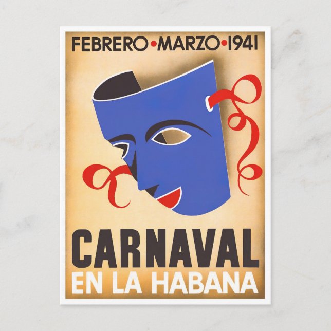 Postal Carnaval de La Habana de 1941 (Anverso)
