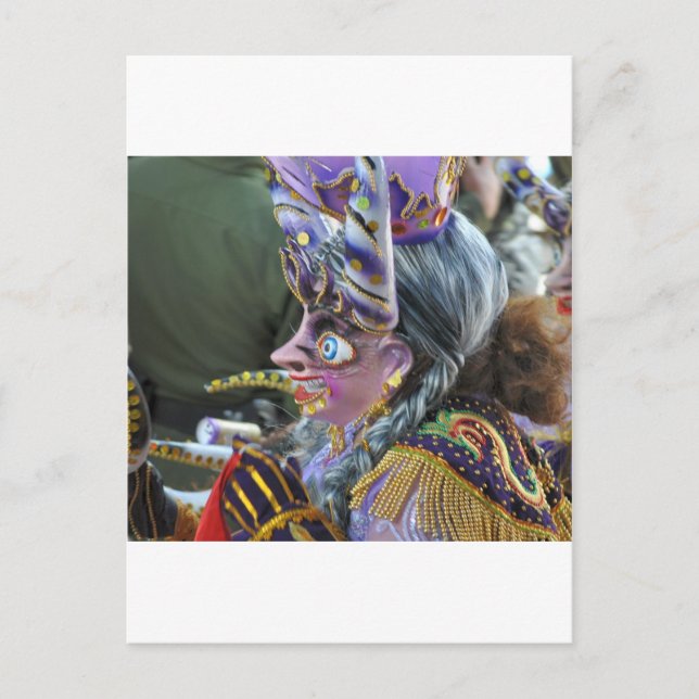 Postal Carnaval de Oruro, Bolivia (Anverso)