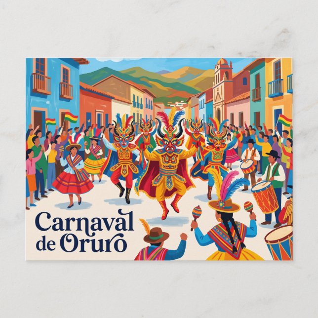 Postal Carnaval de Oruro Bolivia (Anverso)