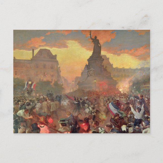 Postal Carnaval de París en honor al ruso (Anverso)