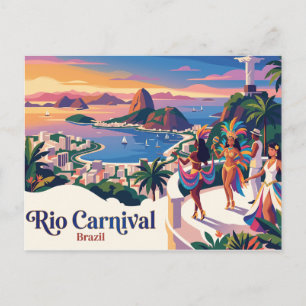Postal Carnaval de Río Brasil