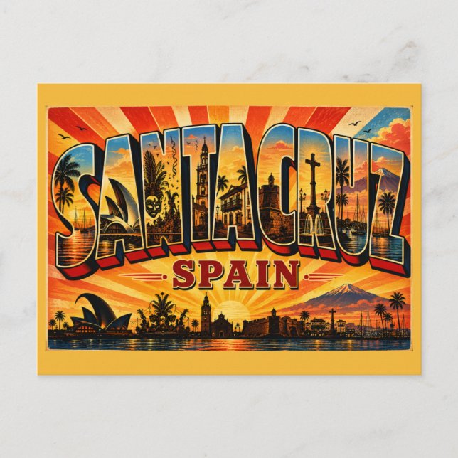 Postal Carnaval de Santa Cruz de Tenerife España (Anverso)