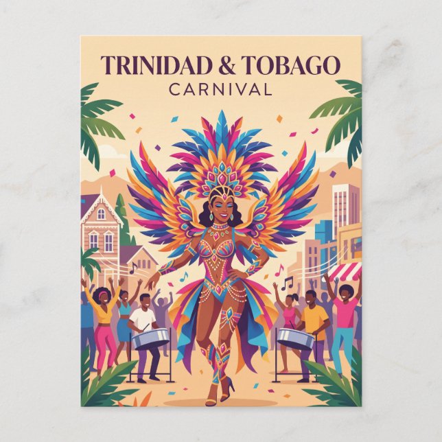Postal Carnaval de Trinidad y Tobago (Anverso)