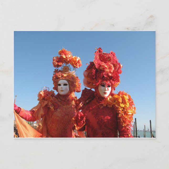 Postal Carnaval de Venecia (Anverso)