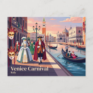 Postal Carnaval de Venecia, Italia