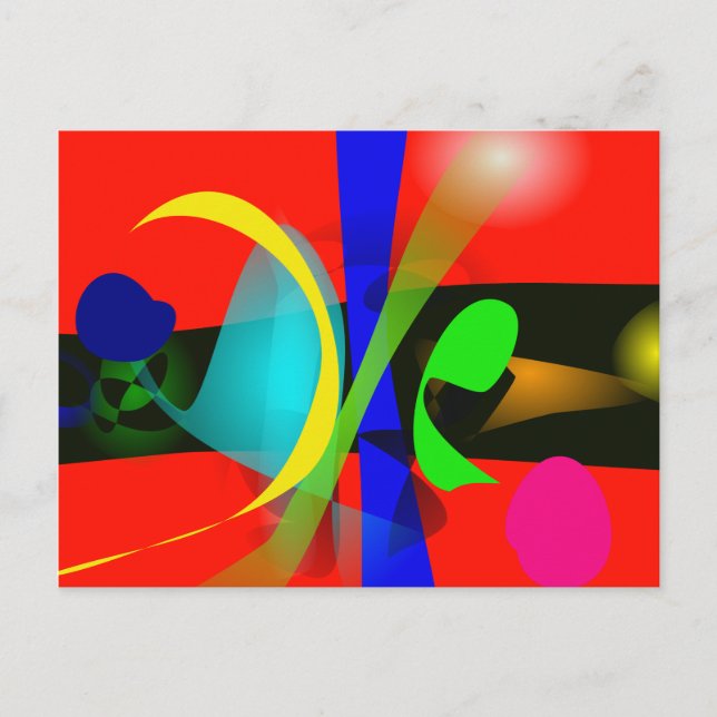 Postal Carnaval naranja (Anverso)