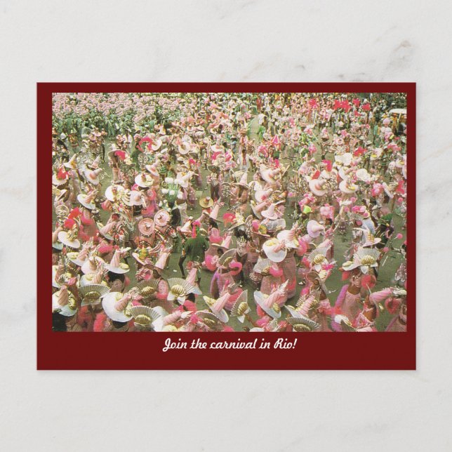Postal Carnaval Río de Janeiro, Brasil (Anverso)