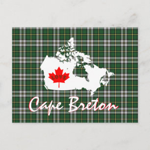 Postal Carné de correo de Cape Breton tartan Personalizar