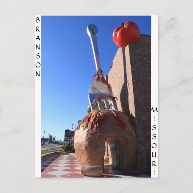 Postal Carne gigante (Anverso)