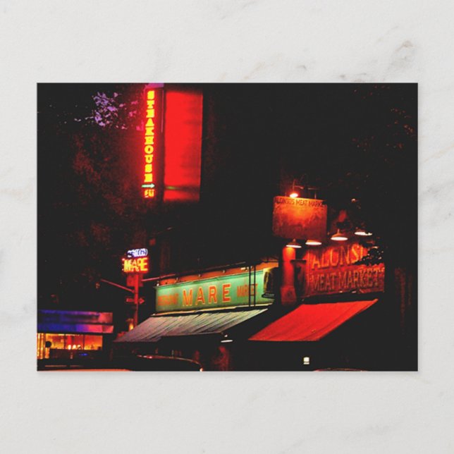 Postal ¿Carne o pescado? (Anverso)