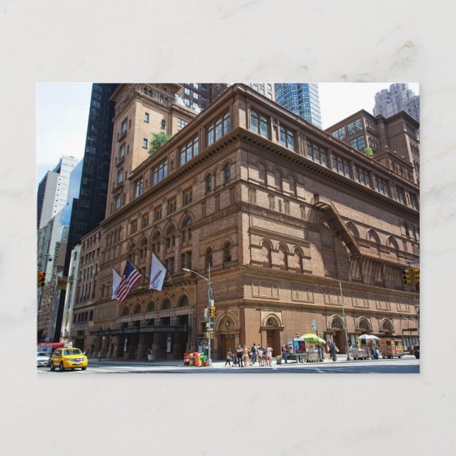 Postal Carnegie Hall en Nueva York (Anverso)