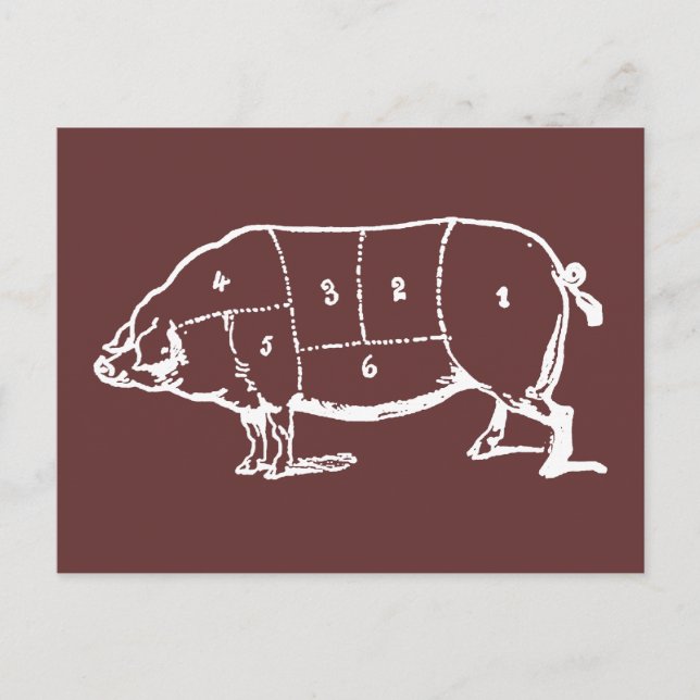 Postal Carnicería de cerdo (PIG) - Bacon (Anverso)