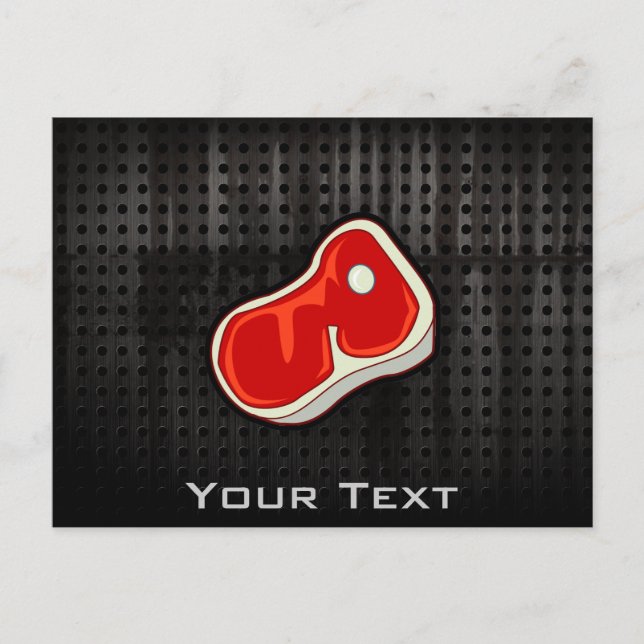 Postal Carnicero; negro (Anverso)