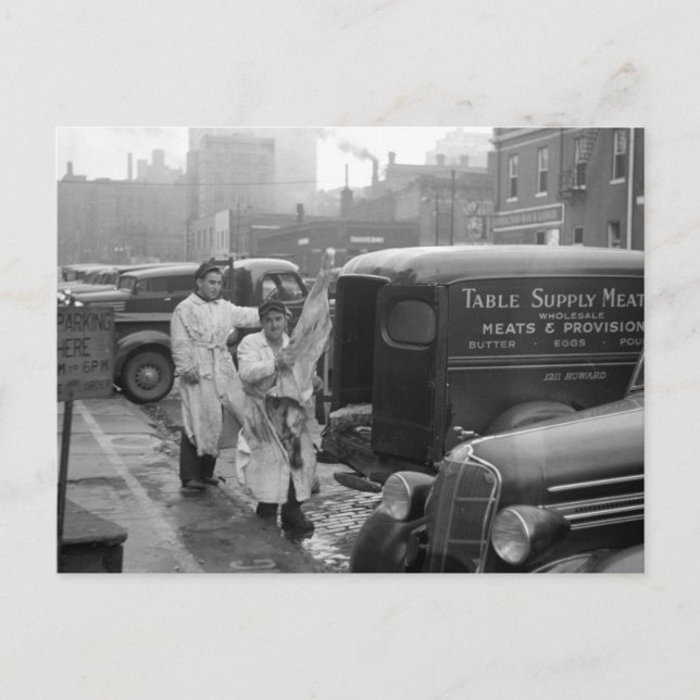 Postal Carniceros, 1938 (Anverso)