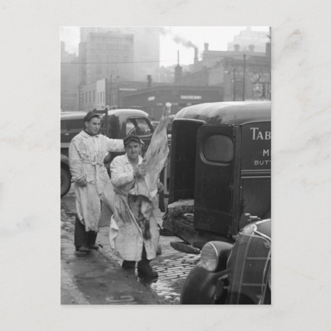 Postal Carniceros, 1938 (Anverso)