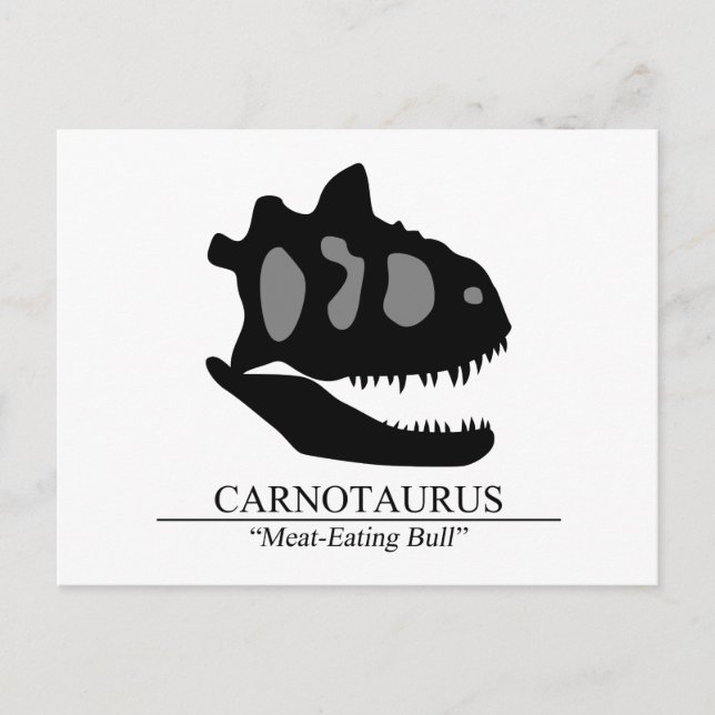 Postal Carnotaurus Skull (Anverso)