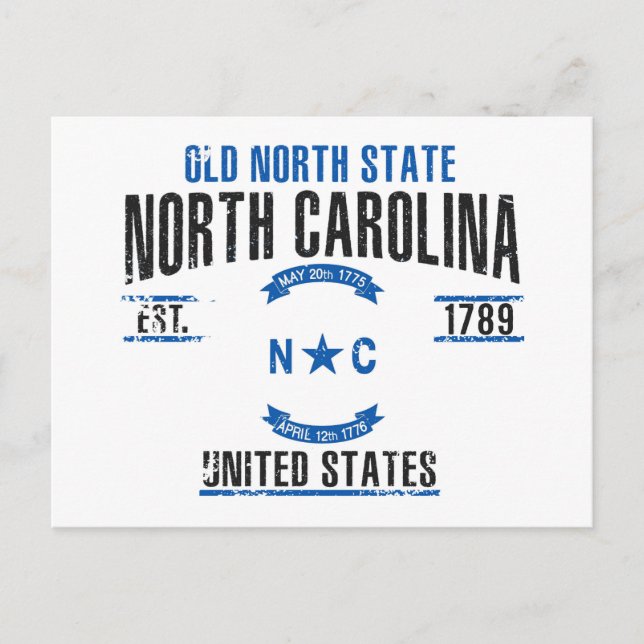 Postal Carolina del Norte (Anverso)
