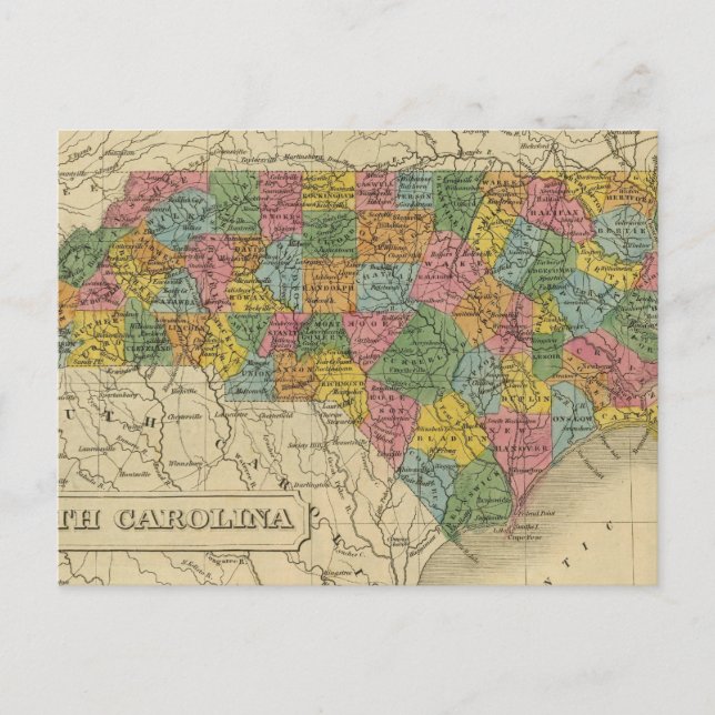 Postal Carolina del Norte 9 (Anverso)