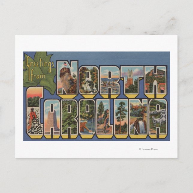 Postal Carolina del Norte (Capital estatal/Flor) (Anverso)