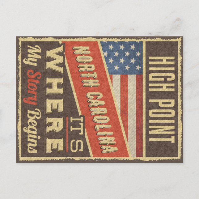 Postal Carolina del Norte de High Point (Anverso)