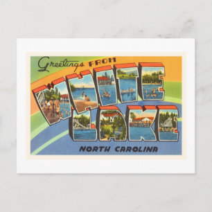 Postal Carolina del Norte del Lago Blanco Carolina del No