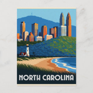 Postal Carolina del Norte EE. UU. Blue Ridge Costa Atlánt